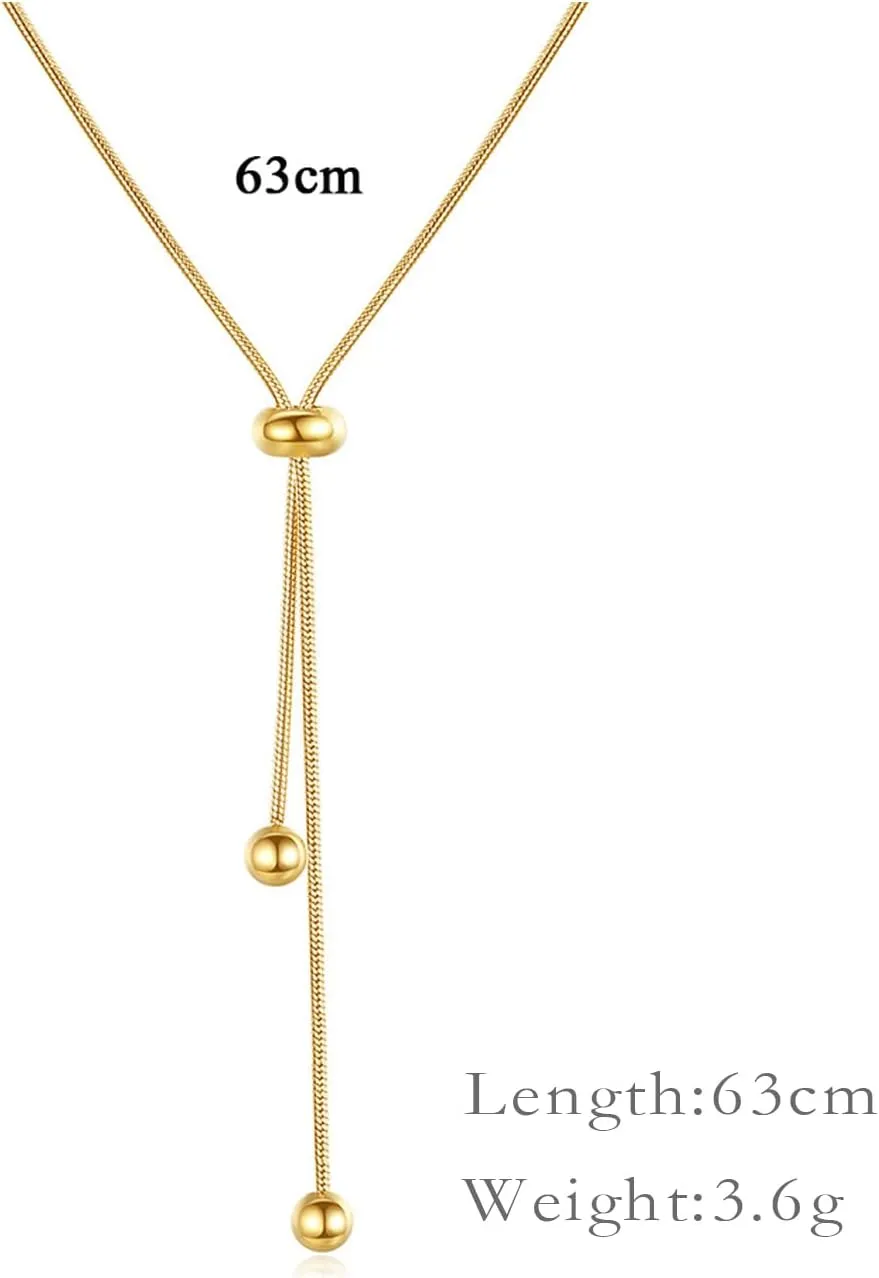 14k Gold Plated Chain Necklaces Dainty Flower Pendant Necklaces Handmade Adjustable Choker Necklaces for Women Jewelry