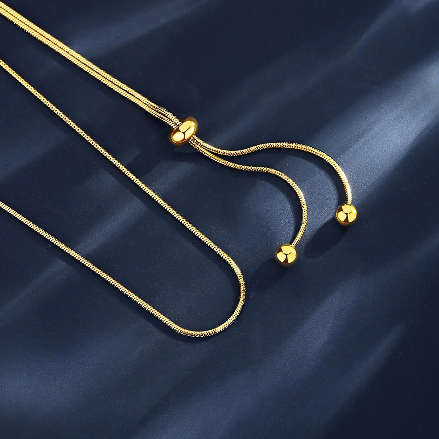 14k Gold Plated Chain Necklaces Dainty Flower Pendant Necklaces Handmade Adjustable Choker Necklaces for Women Jewelry
