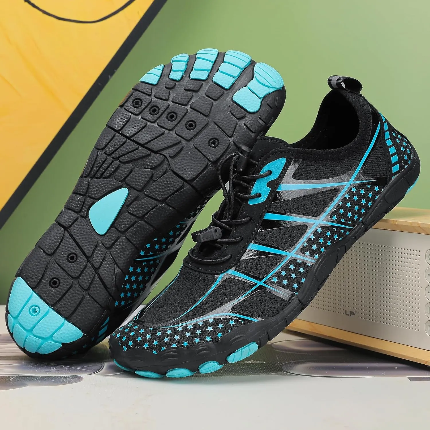 2025 New Hike Barefoot Shoes for Women Men,Outdoor Quick-Dry Swimming Trail Water Shoes,Non-Slip Water-Resistant Athletic Hiking Footwear,Wide Toe Box Comfortable Adjustable Grounded Footwear