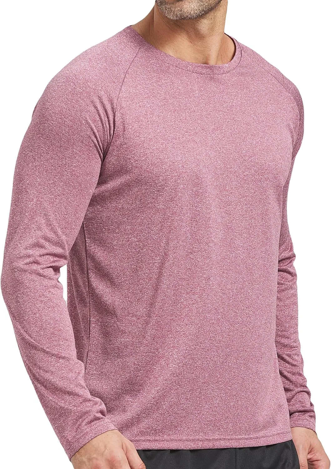 4 Pack Men's Dry Fit T Shirts Athletic Running Gym Workout Long Sleeve T Shirts for Men