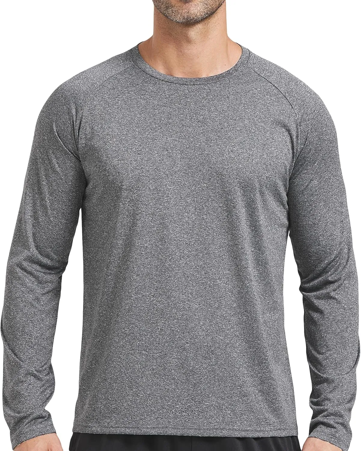 4 Pack Men's Dry Fit T Shirts Athletic Running Gym Workout Long Sleeve T Shirts for Men