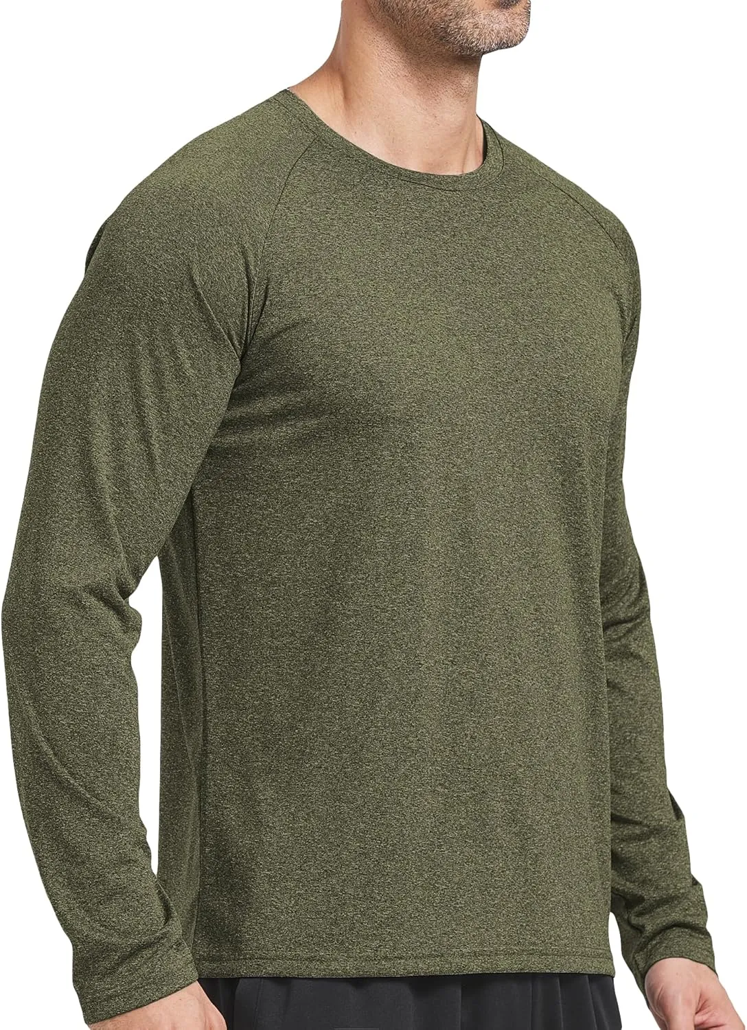 4 Pack Men's Dry Fit T Shirts Athletic Running Gym Workout Long Sleeve T Shirts for Men