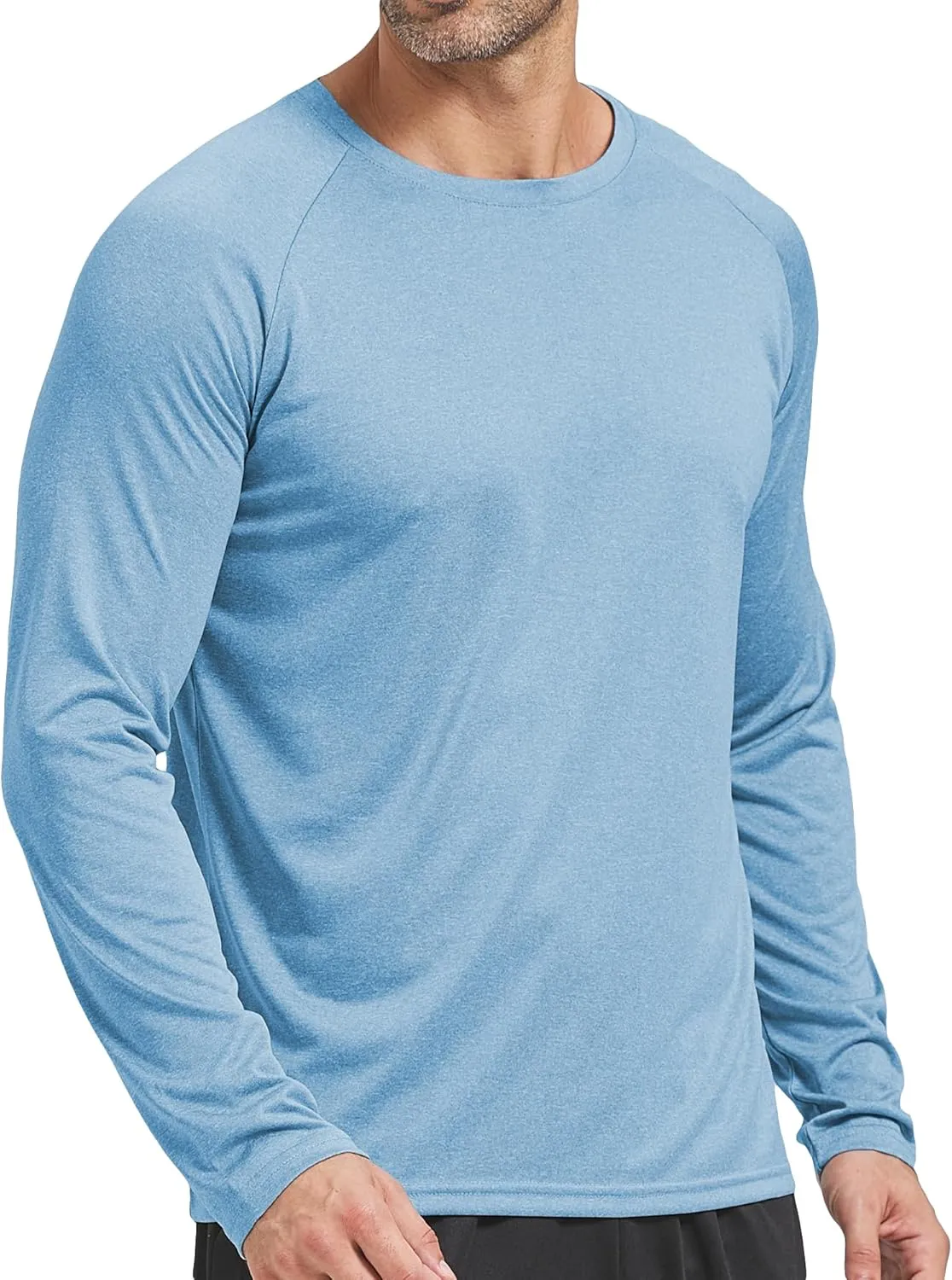 4 Pack Men's Dry Fit T Shirts Athletic Running Gym Workout Long Sleeve T Shirts for Men