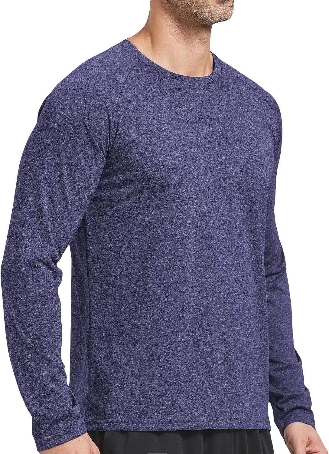4 Pack Men's Dry Fit T Shirts Athletic Running Gym Workout Long Sleeve T Shirts for Men
