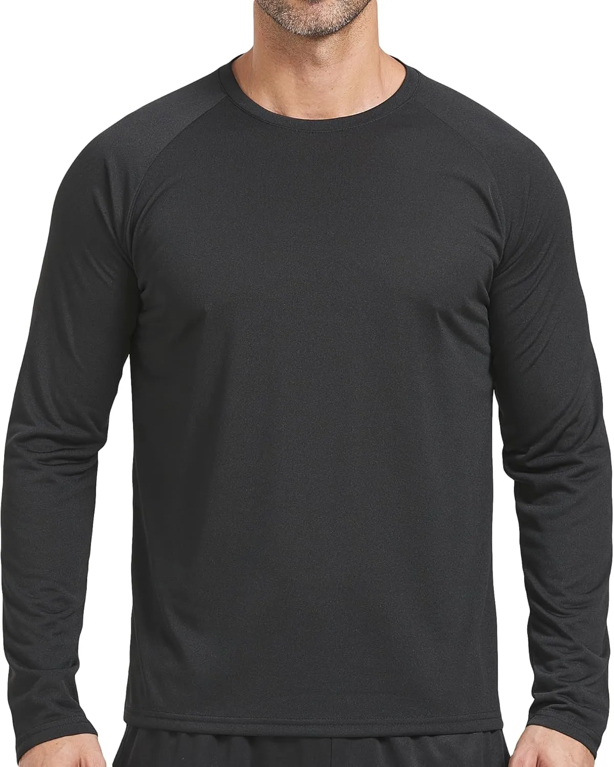 4 Pack Men's Dry Fit T Shirts Athletic Running Gym Workout Long Sleeve T Shirts for Men