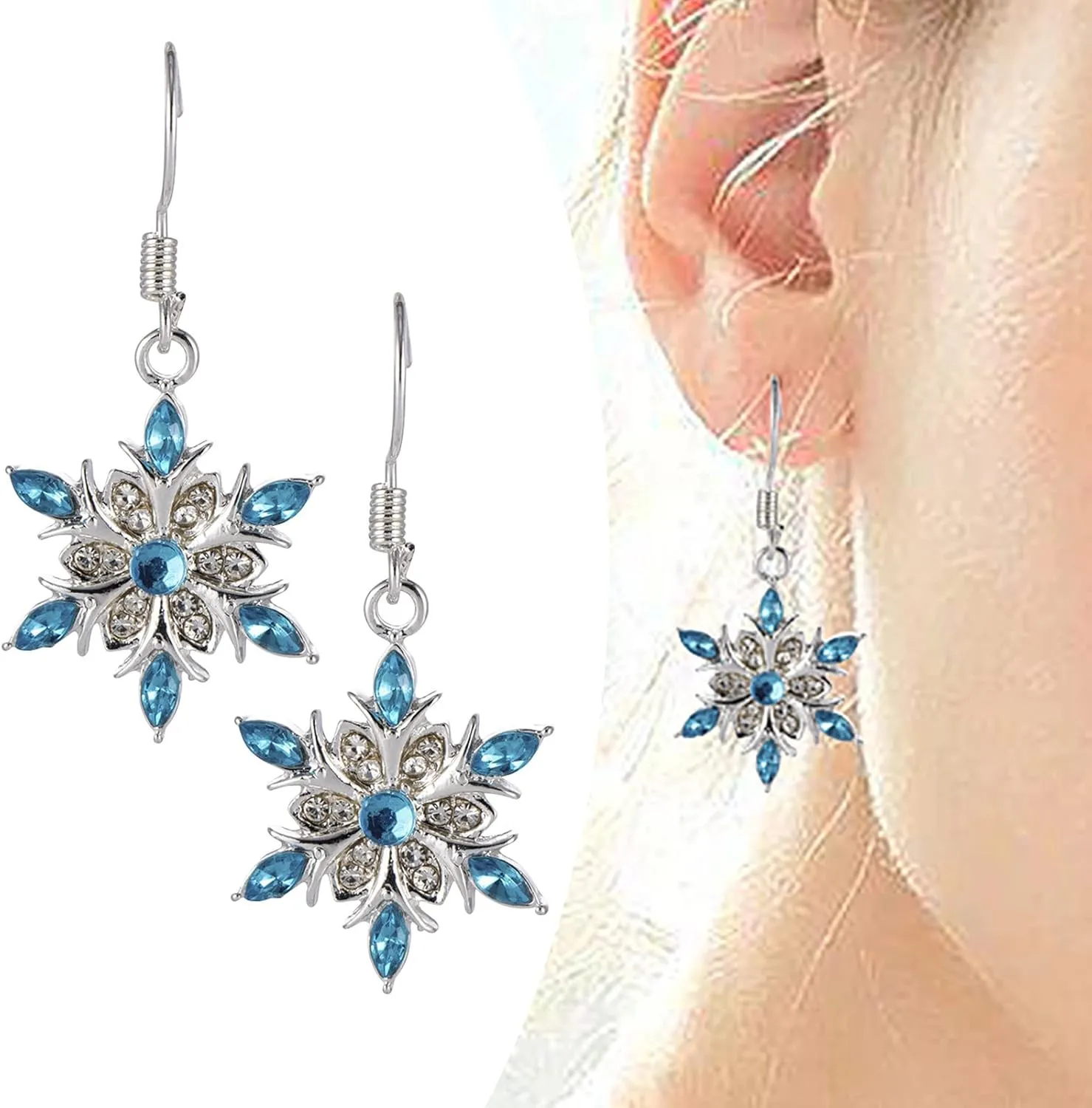 925 Sterling Silver Dangle Earrings for Women,Simulated Diamond Cubic Zirconia Drop Earrings Dainty Jewelry Gifts for Her Mom