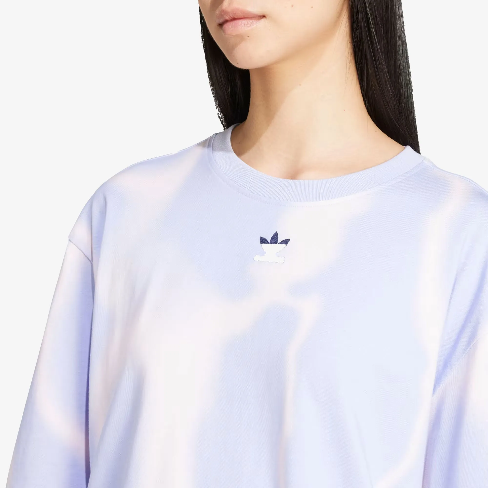 Adidas Originals | WMN'S DYE ALLOVER PRINT TEE  { VIOLET TONE