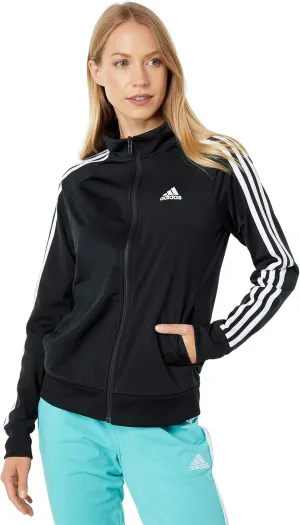 adidas Women's Essentials Warm-Up Slim 3-Stripes Track Top