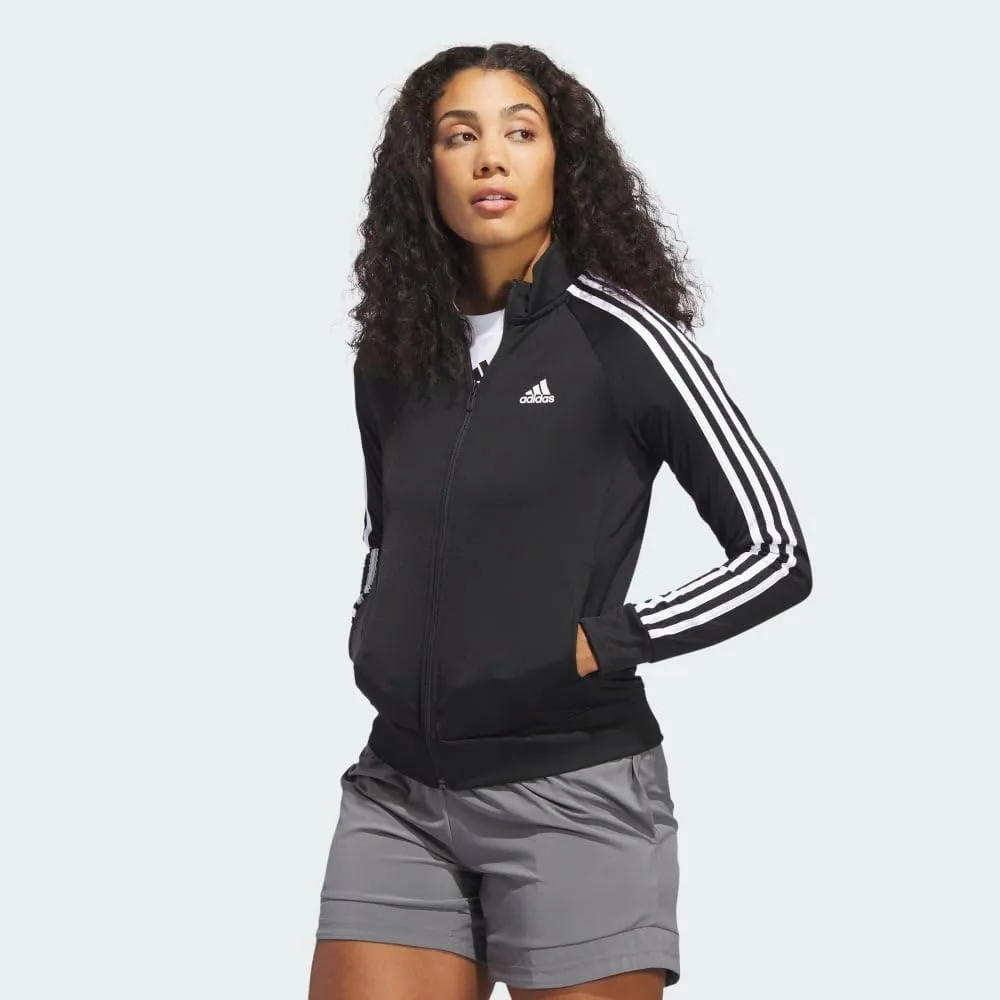 adidas Women's Essentials Warm-Up Slim 3-Stripes Track Top
