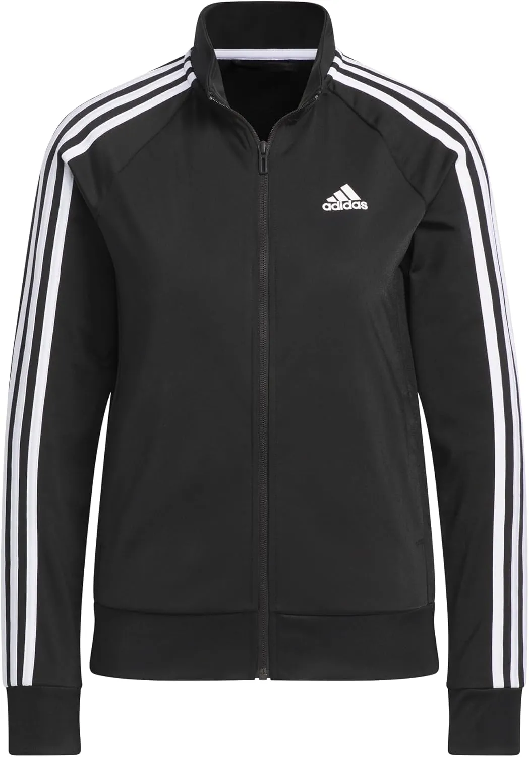 adidas Women's Essentials Warm-Up Slim 3-Stripes Track Top
