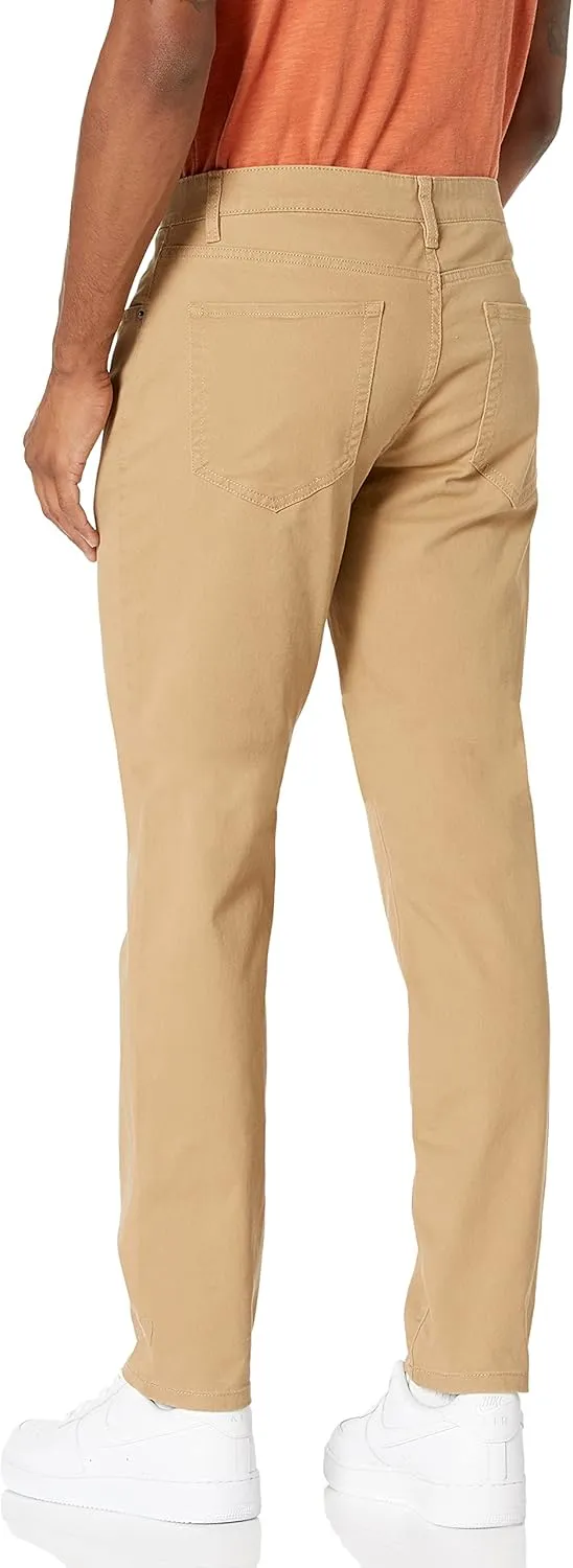 Amazon Essentials Men's Slim-Fit Pants, 5-Pocket Stretch Twill Design