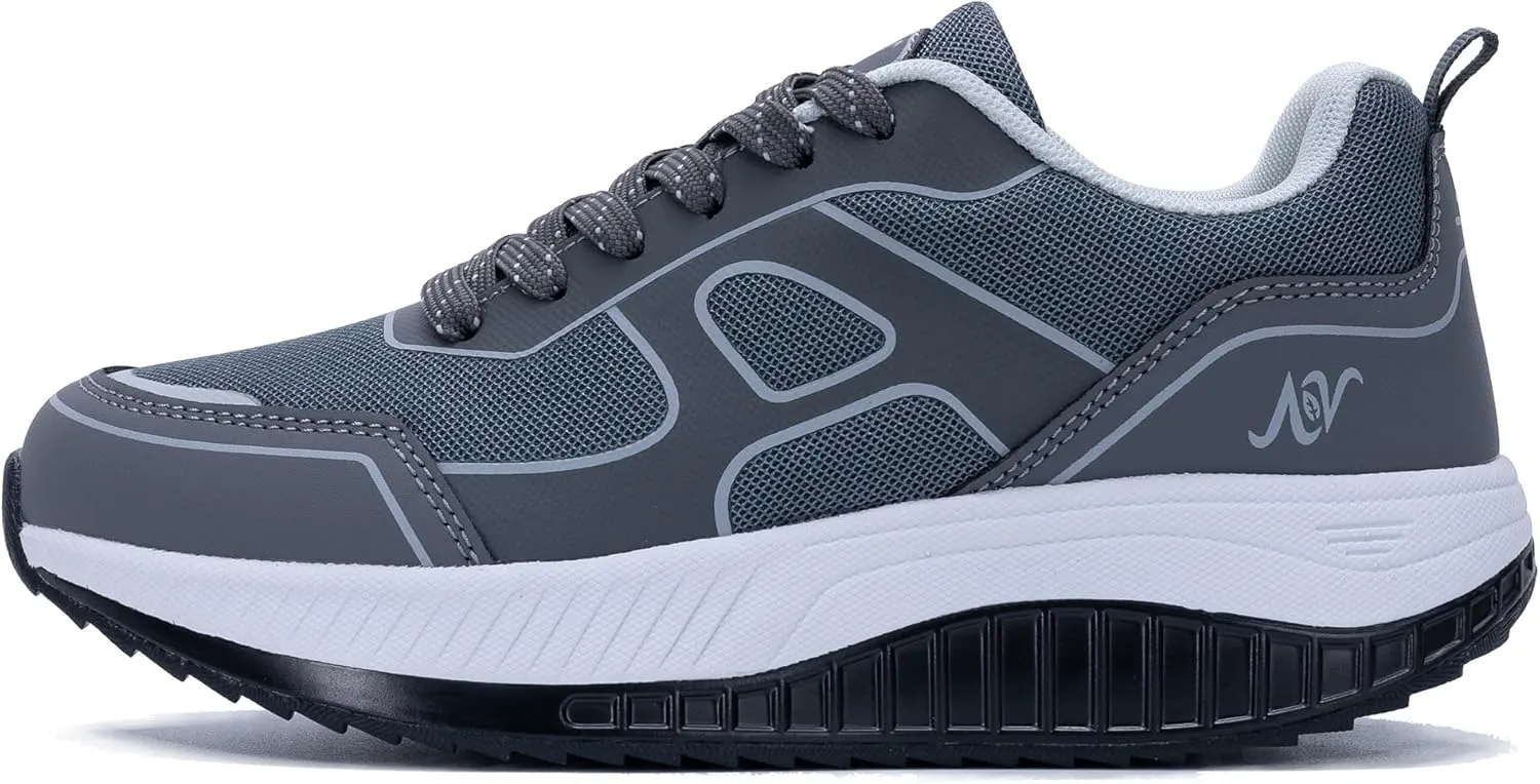 AOV Womens Walking Shoes with Arch Support Plantar Fasciitis Sneakers Gym Tennis for Foot and Heel Pain Relief