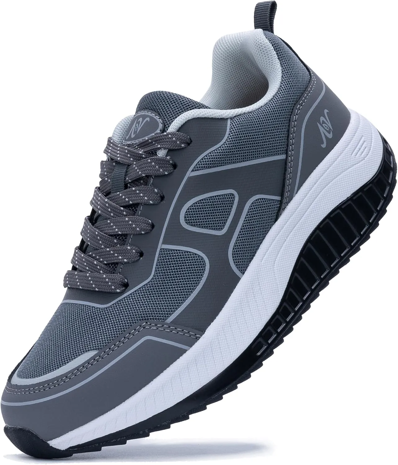 AOV Womens Walking Shoes with Arch Support Plantar Fasciitis Sneakers Gym Tennis for Foot and Heel Pain Relief