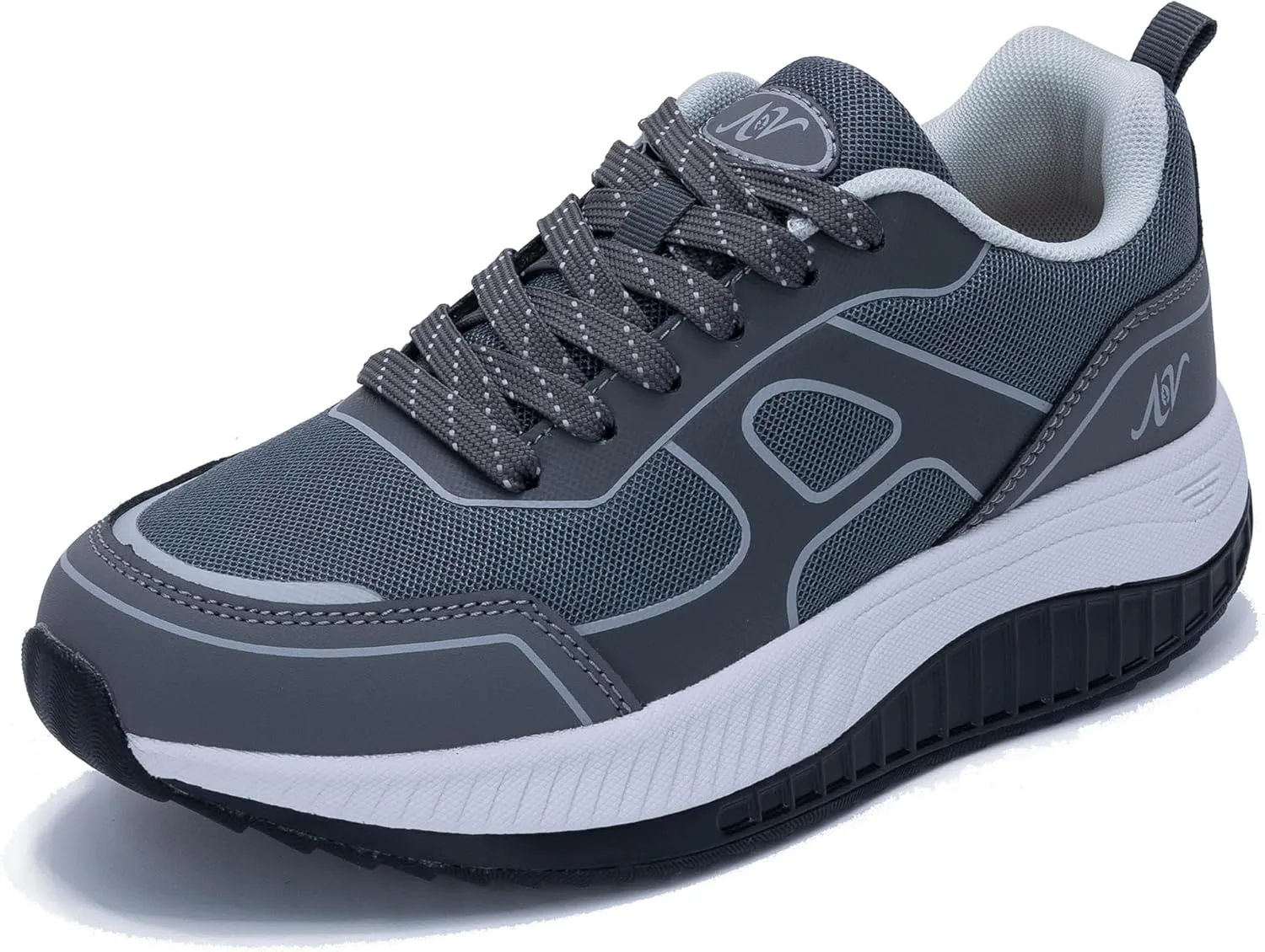 AOV Womens Walking Shoes with Arch Support Plantar Fasciitis Sneakers Gym Tennis for Foot and Heel Pain Relief