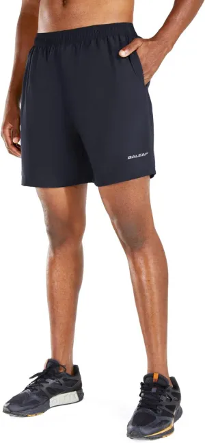 baleaf Men's 5" Running Athletic Shorts for Workout Gym Tennis Sports Lightweight Quick Dry with Zipper Pocket