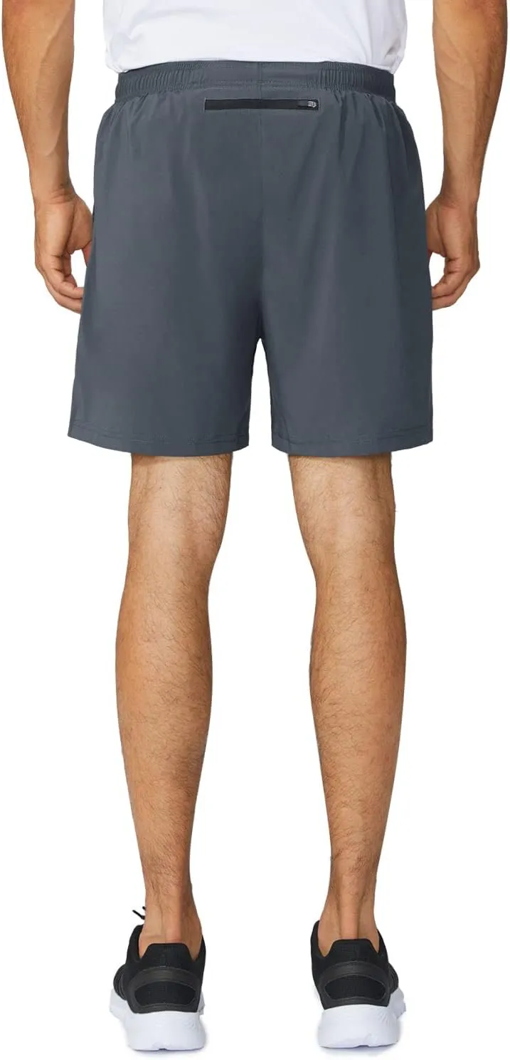 baleaf Men's 5" Running Athletic Shorts for Workout Gym Tennis Sports Lightweight Quick Dry with Zipper Pocket