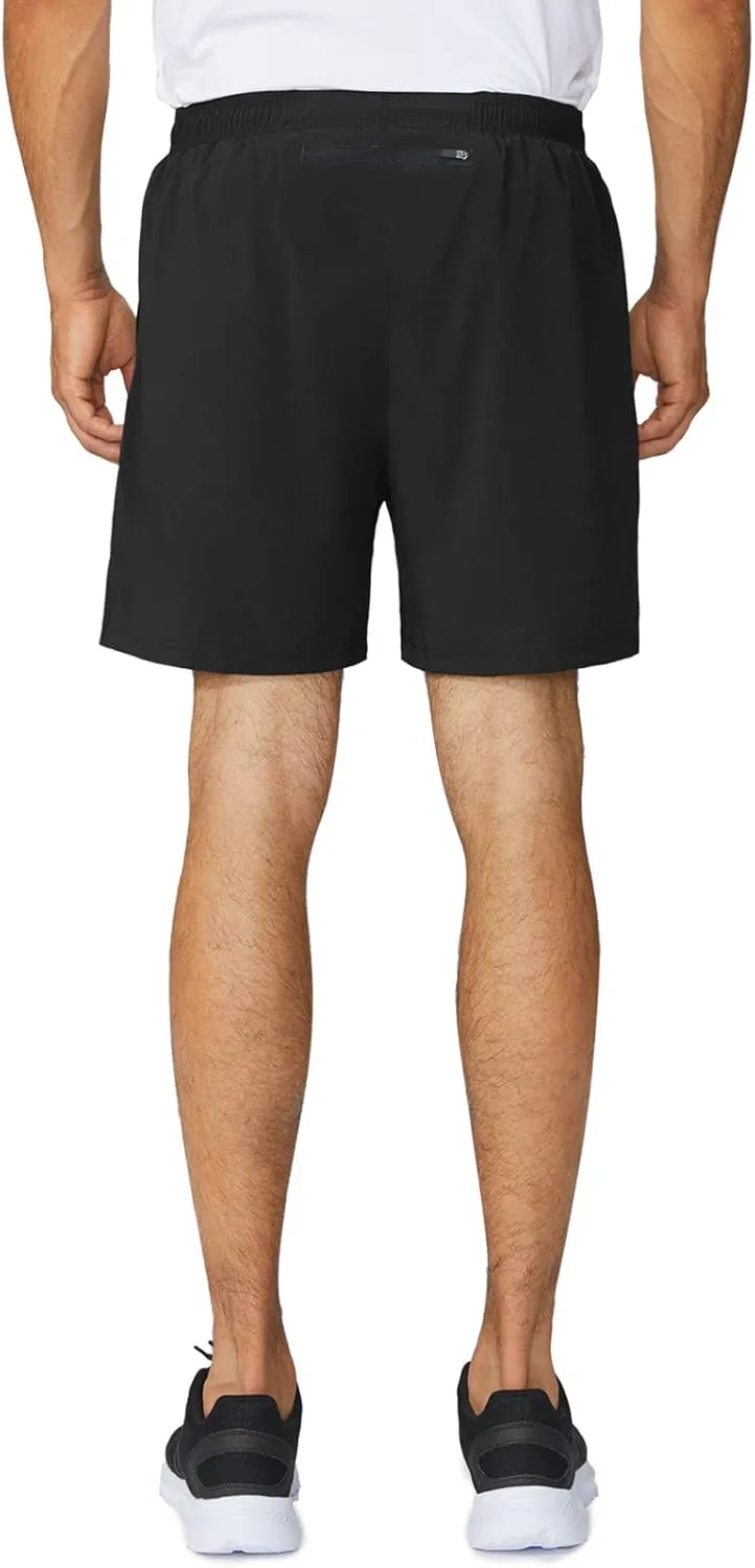 baleaf Men's 5" Running Athletic Shorts for Workout Gym Tennis Sports Lightweight Quick Dry with Zipper Pocket