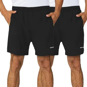 baleaf Men's 5" Running Athletic Shorts for Workout Gym Tennis Sports Lightweight Quick Dry with Zipper Pocket