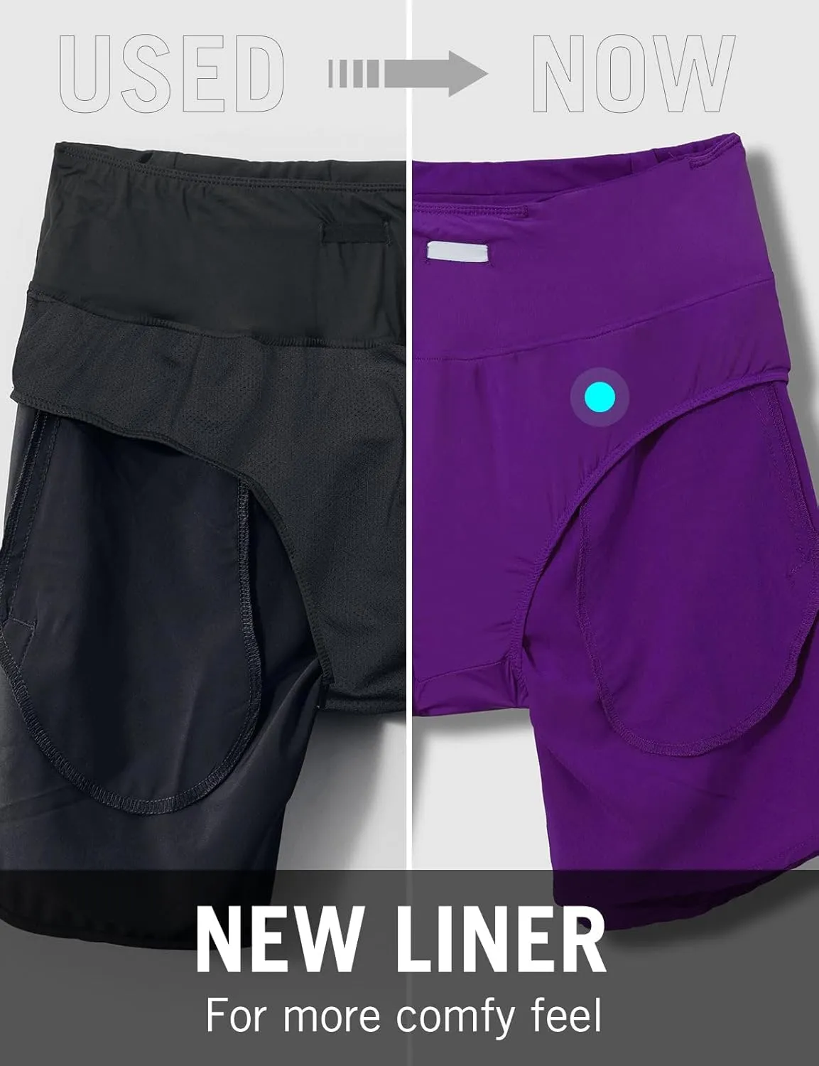 baleaf Womens' 7" Long Running Athletic Shorts with Liner High Waist Workout Gym Quick Dry Soft Split Leg Zipper Pocket