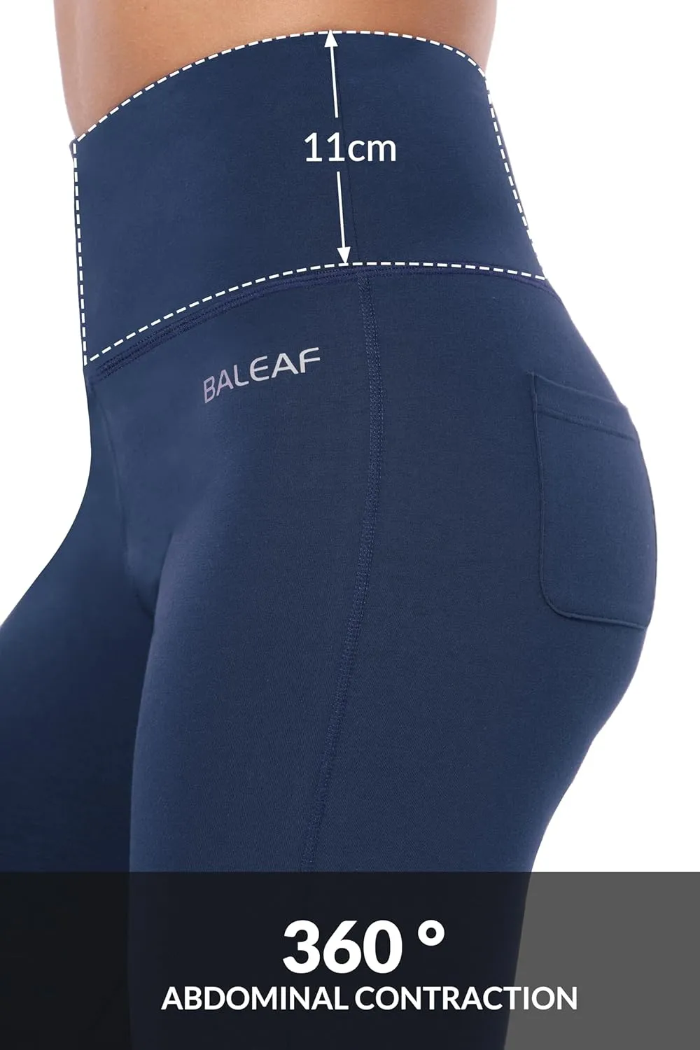 baleaf Womens Cotton Flare Yoga Pants High Waisted Bootcut Bell Bottom Leggings Dressy Work Office Trousers