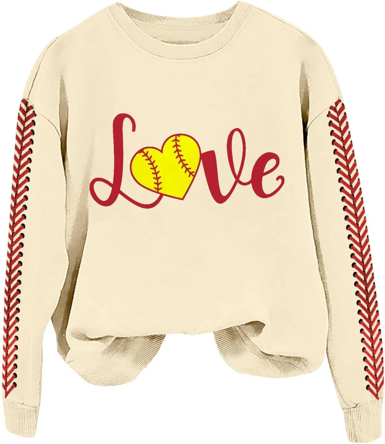 Baseball Mom Sweatshirt for Women Game Day Long Sleeve Crewneck Graphic Pullover Tops Softball Mama Shirt