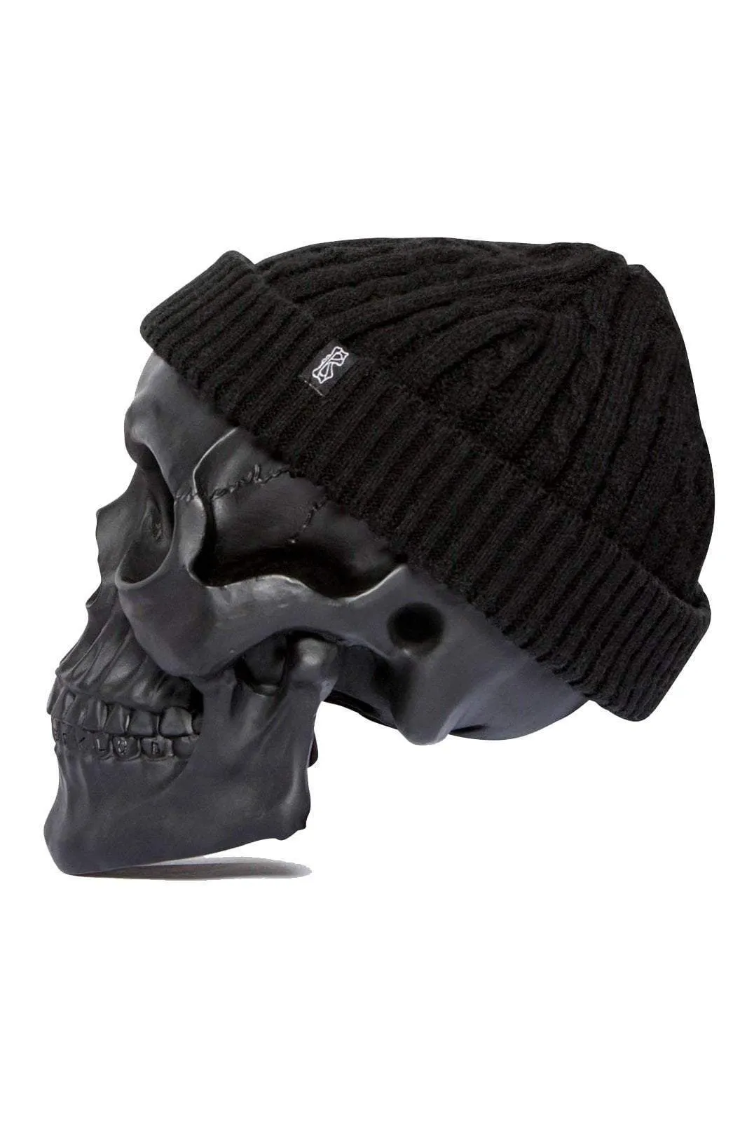 BILLY BONES CLUB FISHERMEN KNIT BEANIE - BLACKFISH