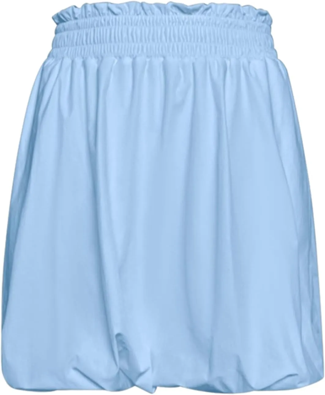 Bubble Skorts for Women Baggy High Waisted Elastic Waist Wide Leg Skirts Comfortable Casual Lighwteight Ruched Skorts