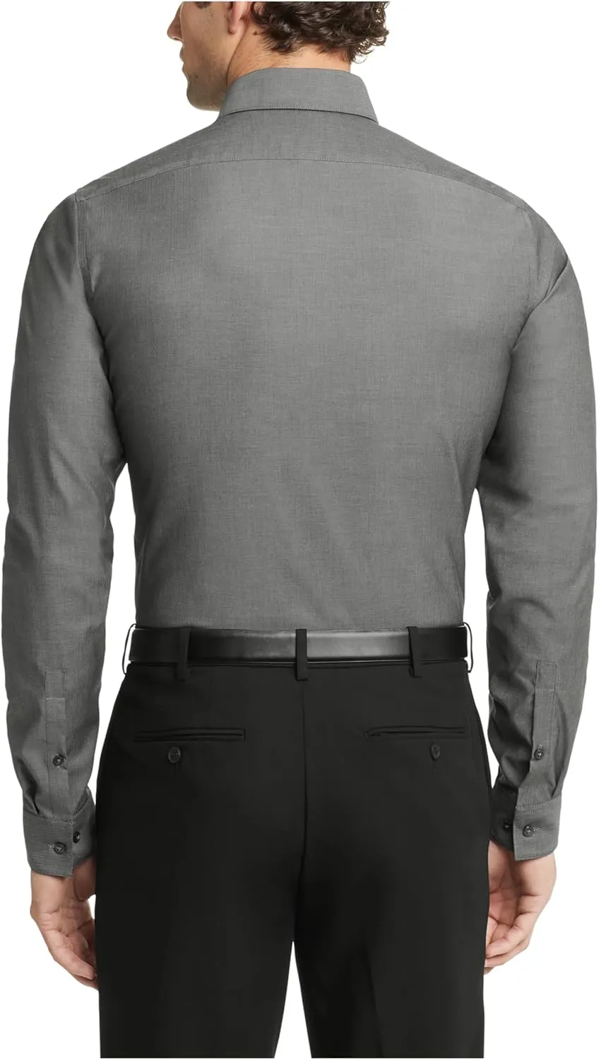 Calvin Klein Men's Dress Shirt Herringbone Stretch