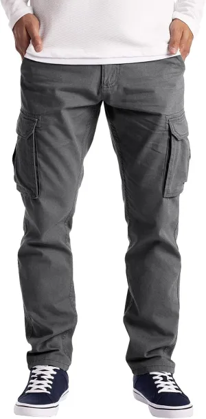 Cargo Pants for Men, Athletic Workout Pants Slim Pants Athletic Sweatpants Trousers with Pockets Long Cargo Pants