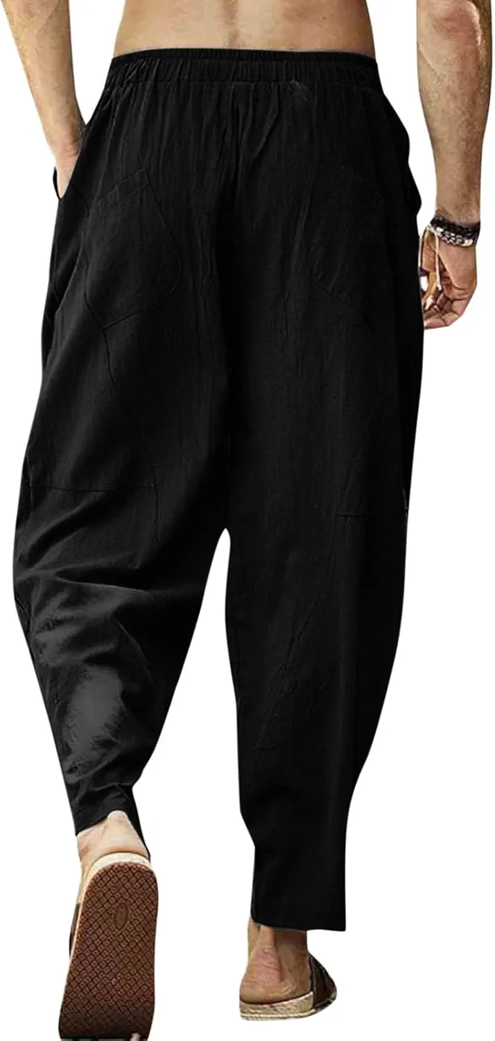 Cargo Pants for Men Relaxed Fit Pockets Men Splicing Printed Overalls Casual Pocket Sport Work Casual Trouser Pants