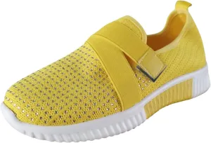 Cathalem Gym Shoes for Women Workout Memory Foam Walking Shoes Running Classic Slip On Athletic Tennis Sneakers