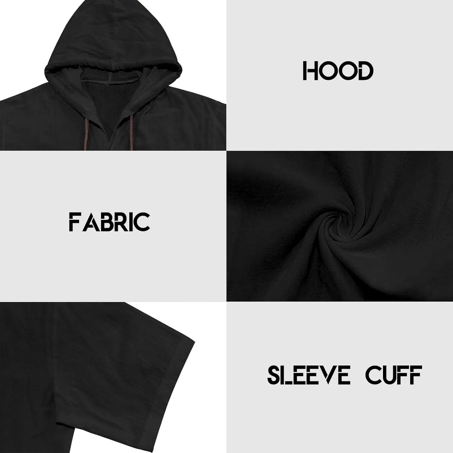 Cotton Linen Shirts for Men Casual Button Hooded Top Summer Drawstring Hoodie Beach Short Sleeve Shirt with Pocket