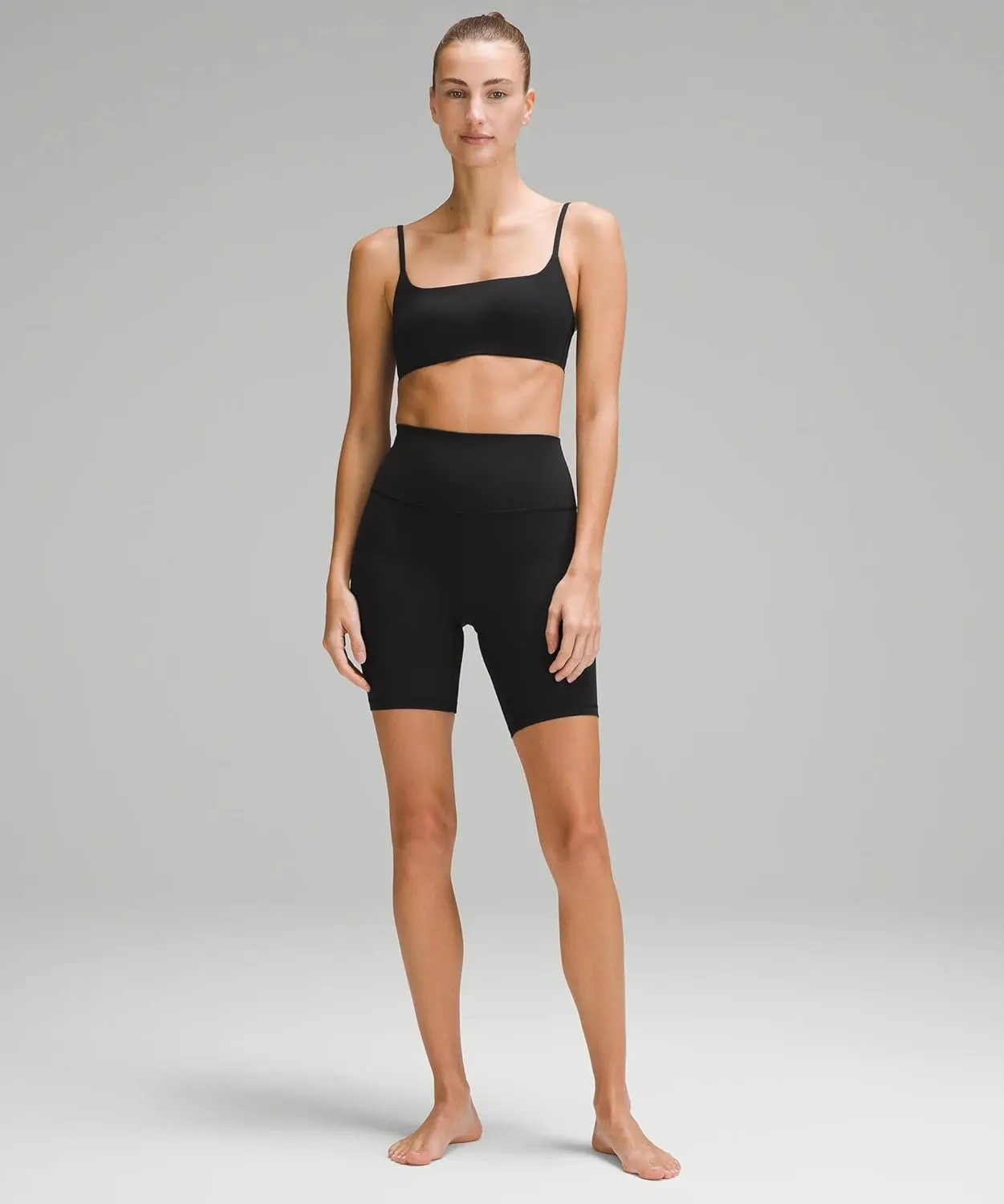 DHSO High Waisted Biker Shorts for Women-5" Tummy Control Fitness Athletic Workout Running Yoga Gym Shorts