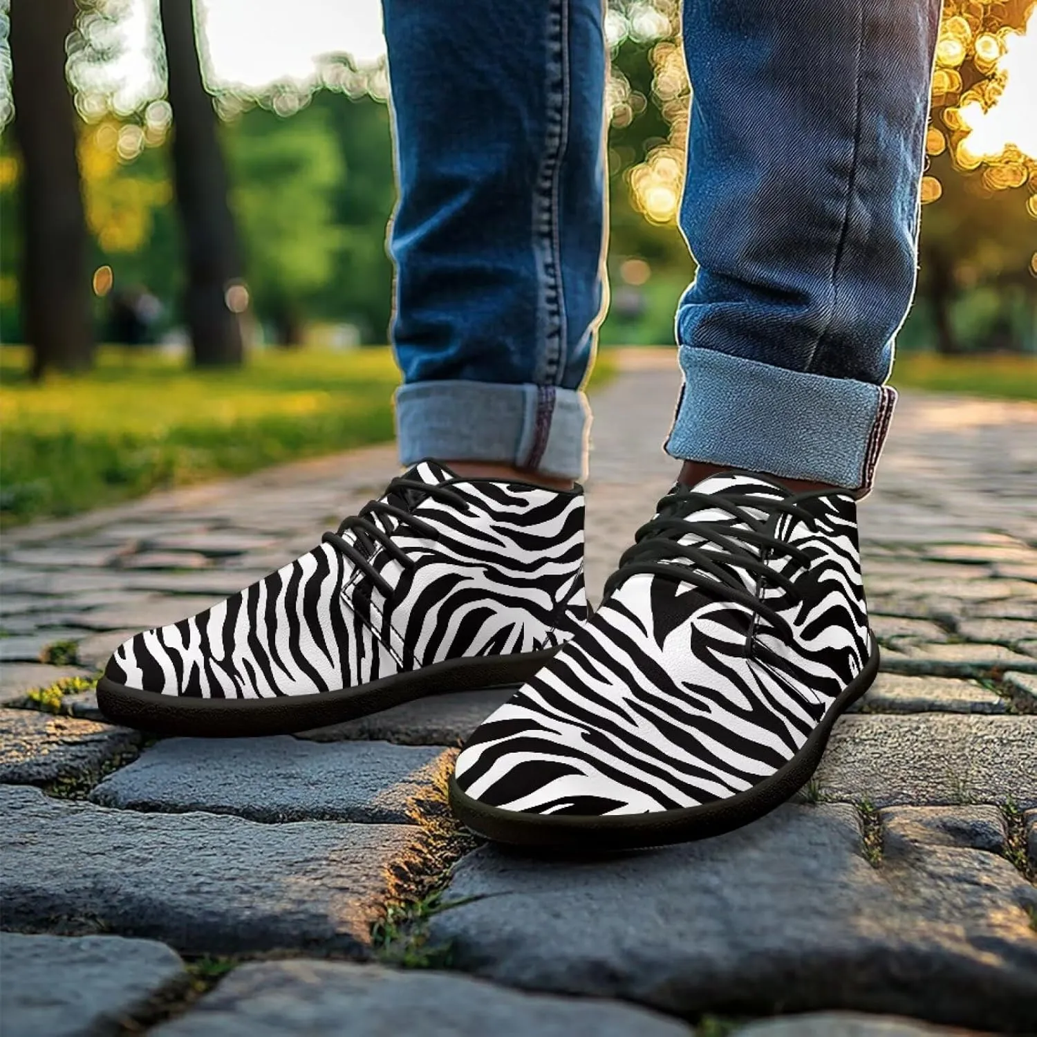Doojoayie Wide Toe Box Sneakers Women Mens Barefoot Shoes with PU Leather for Travel