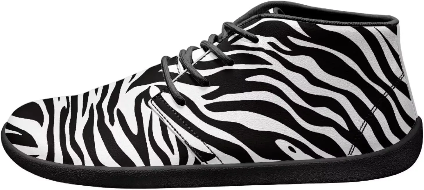 Doojoayie Wide Toe Box Sneakers Women Mens Barefoot Shoes with PU Leather for Travel