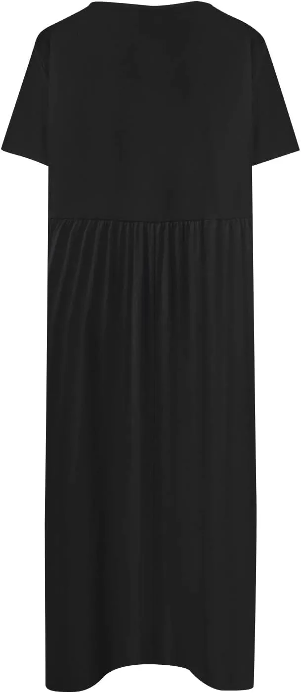 DPKLAD Women's Boho Formal Dresses for Women SummerDresses for Women 2025 Spring Dresses with Pockets