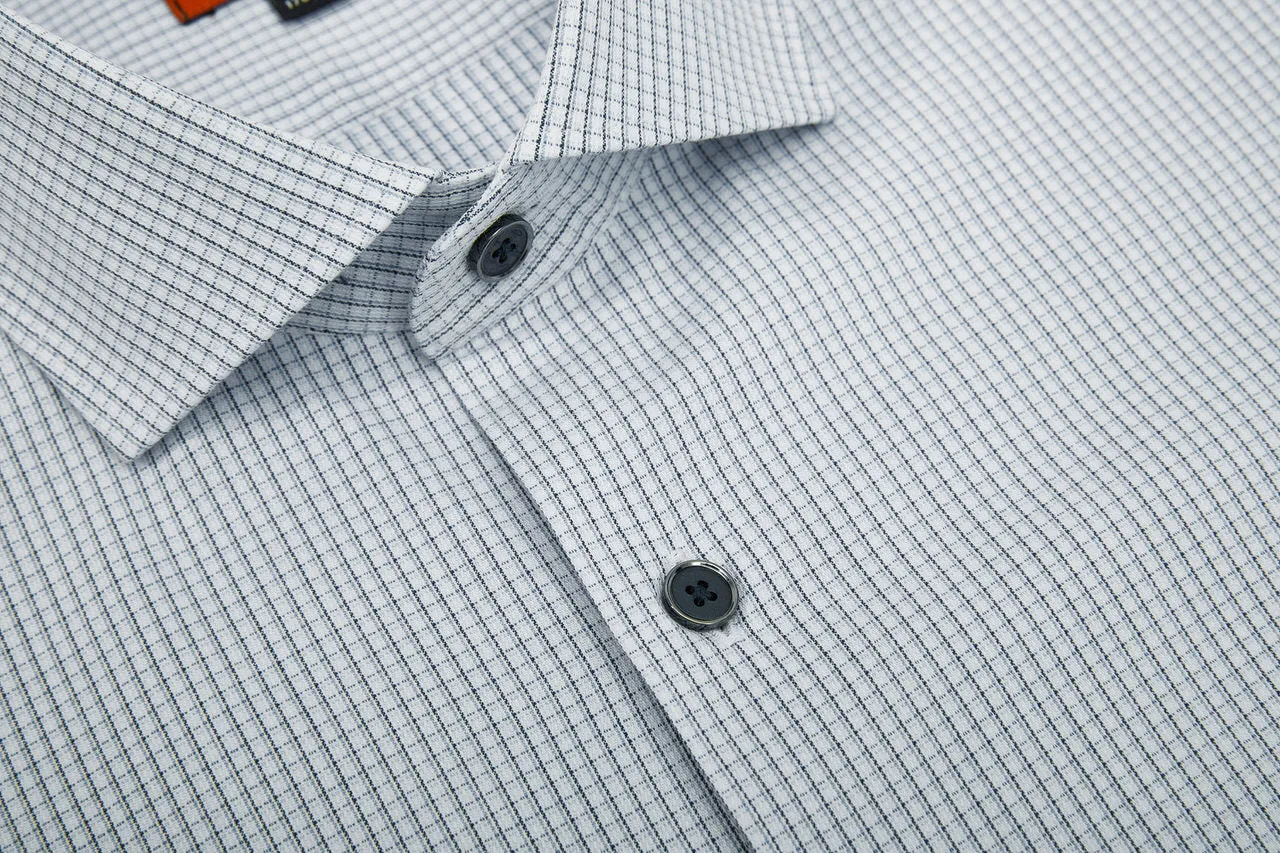 Easy Care Stretch Check Shirt in Smart Fit Short Sleeve