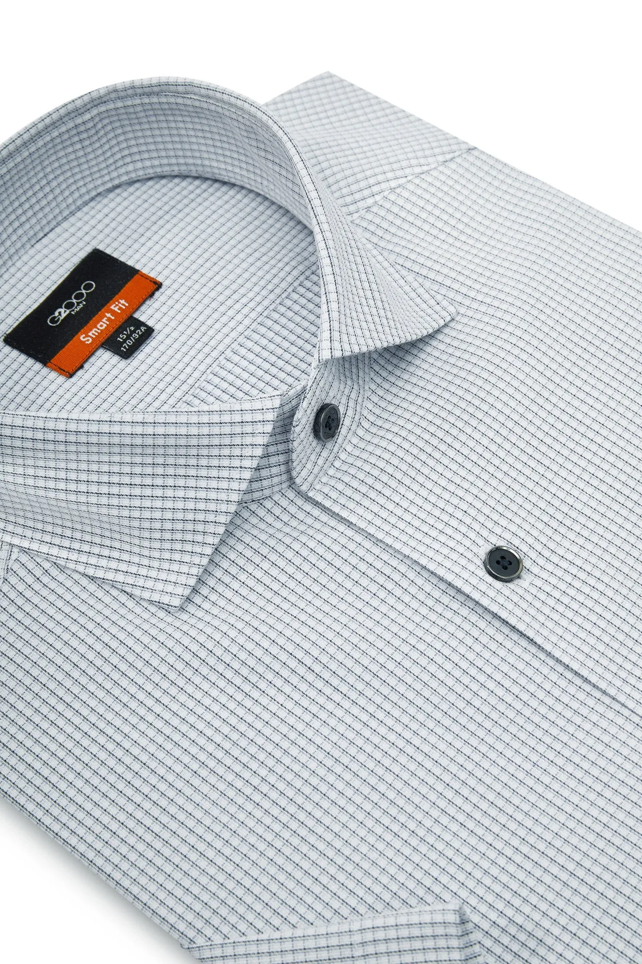 Easy Care Stretch Check Shirt in Smart Fit Short Sleeve