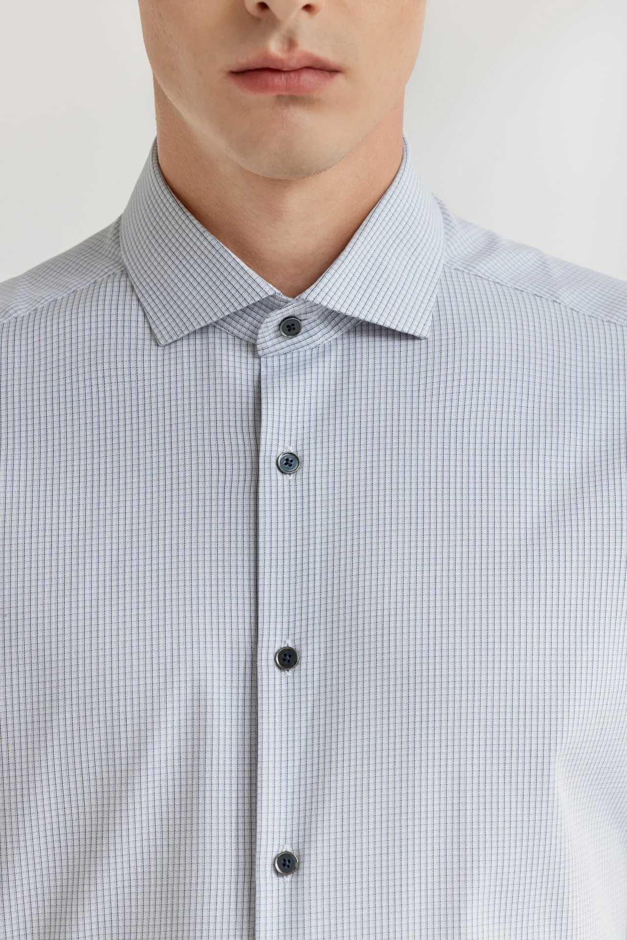 Easy Care Stretch Check Shirt in Smart Fit Short Sleeve