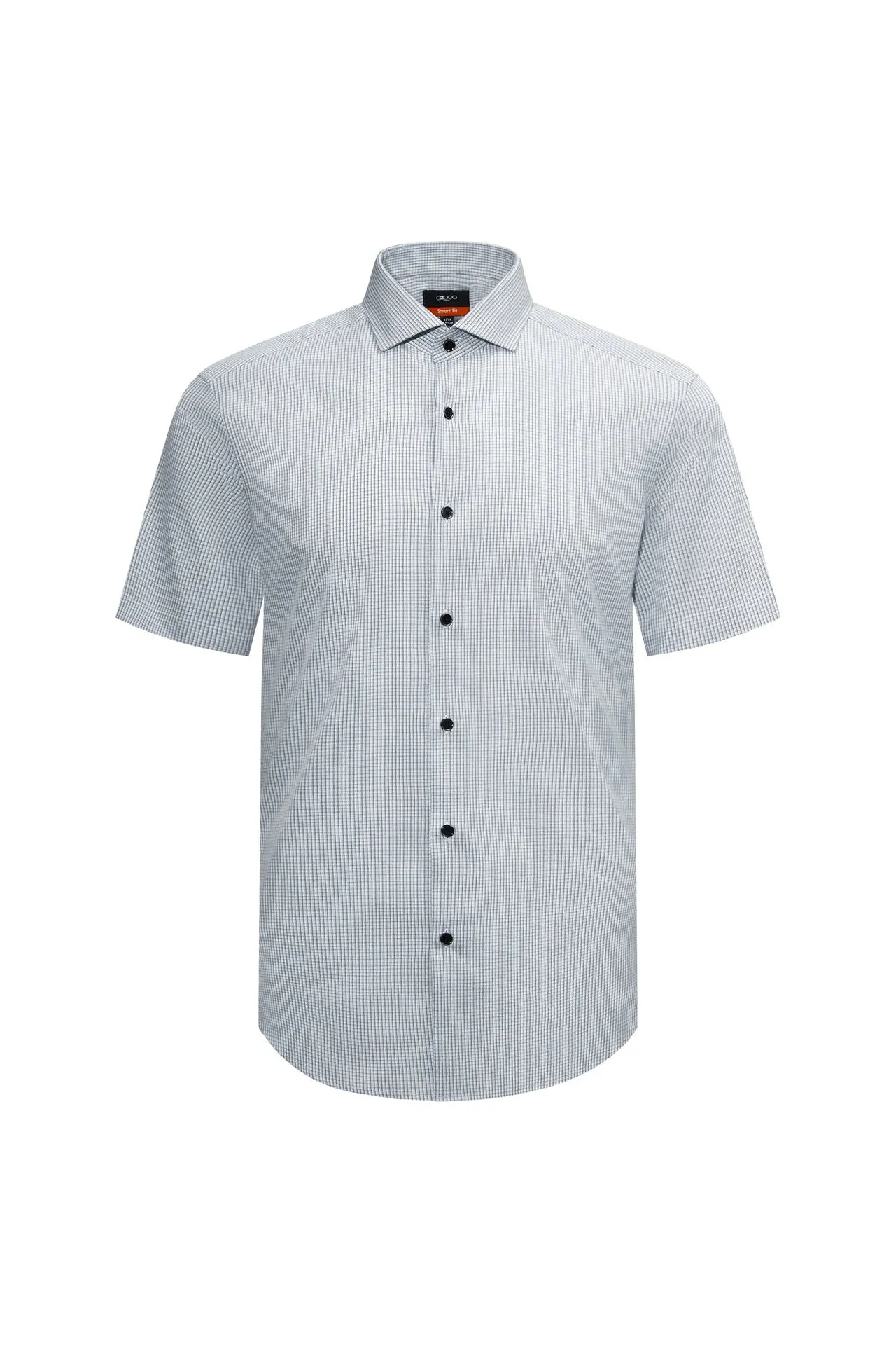 Easy Care Stretch Check Shirt in Smart Fit Short Sleeve