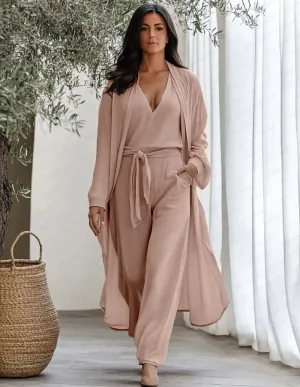 Elegant 3-Piece Lounge Loungewear