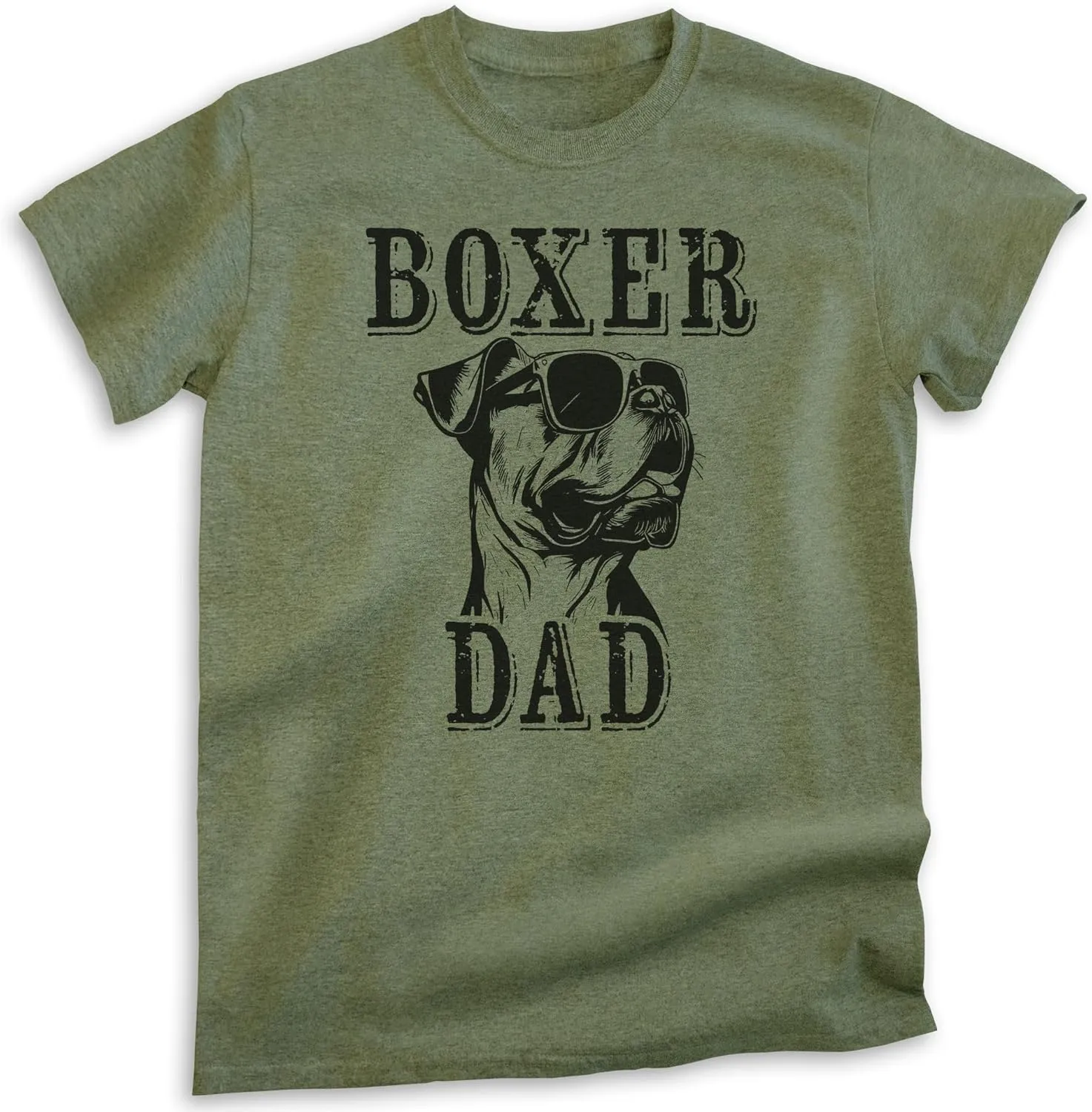 EVERTREE CLOTHING Boxer Dad T-Shirt, Unisex Men's Shirt, Boxer Dog Owner, Best Dog Dad Gift