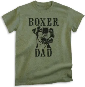 EVERTREE CLOTHING Boxer Dad T-Shirt, Unisex Men's Shirt, Boxer Dog Owner, Best Dog Dad Gift