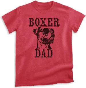 EVERTREE CLOTHING Boxer Dad T-Shirt, Unisex Men's Shirt, Boxer Dog Owner, Best Dog Dad Gift