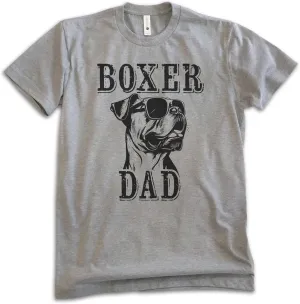 EVERTREE CLOTHING Boxer Dad T-Shirt, Unisex Men's Shirt, Boxer Dog Owner, Best Dog Dad Gift