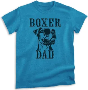 EVERTREE CLOTHING Boxer Dad T-Shirt, Unisex Men's Shirt, Boxer Dog Owner, Best Dog Dad Gift