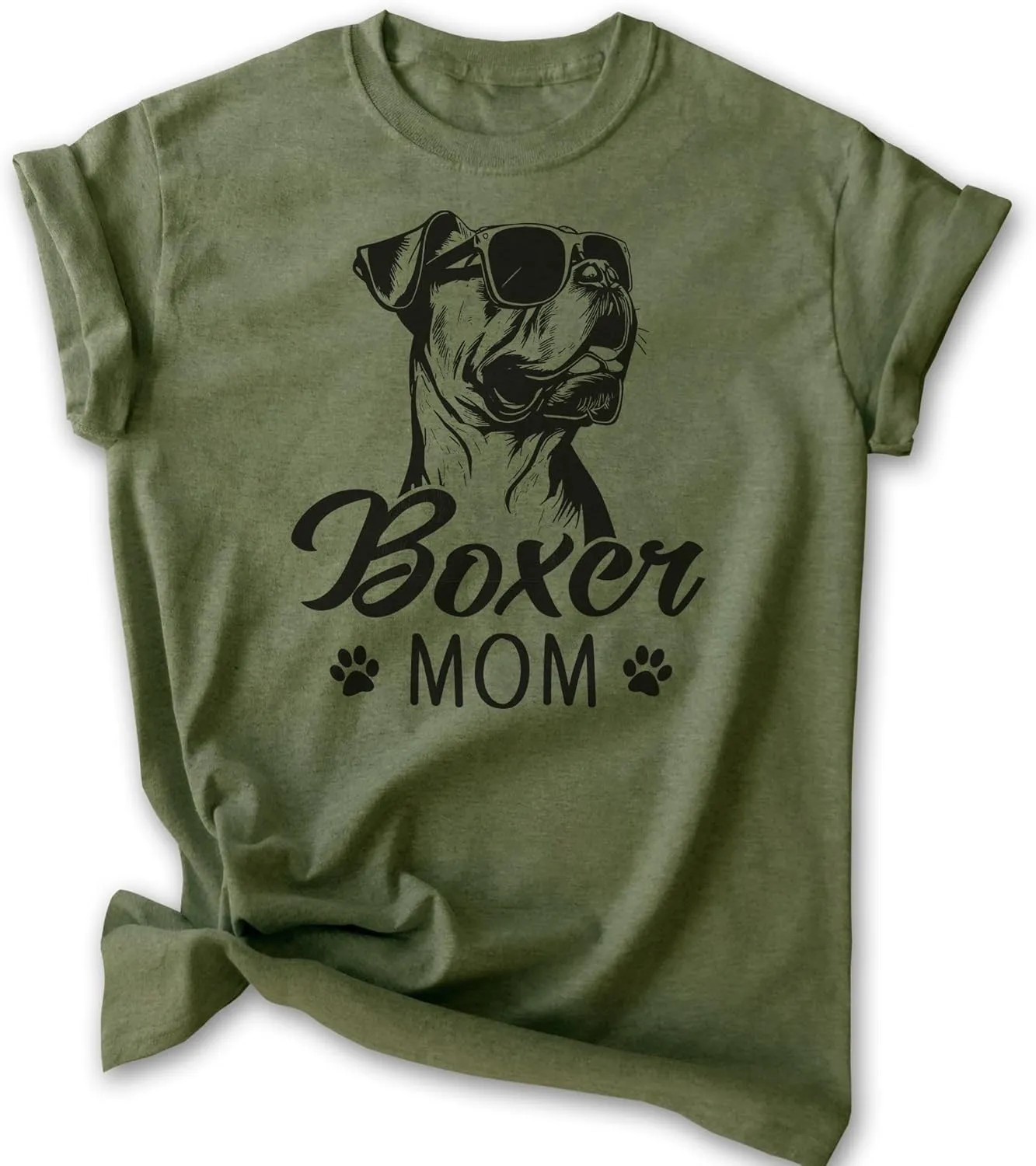 EVERTREE CLOTHING Boxer Mom T-Shirt, Unisex Women's Shirt, Boxer Dog Owner, Best Dog Mom Gift