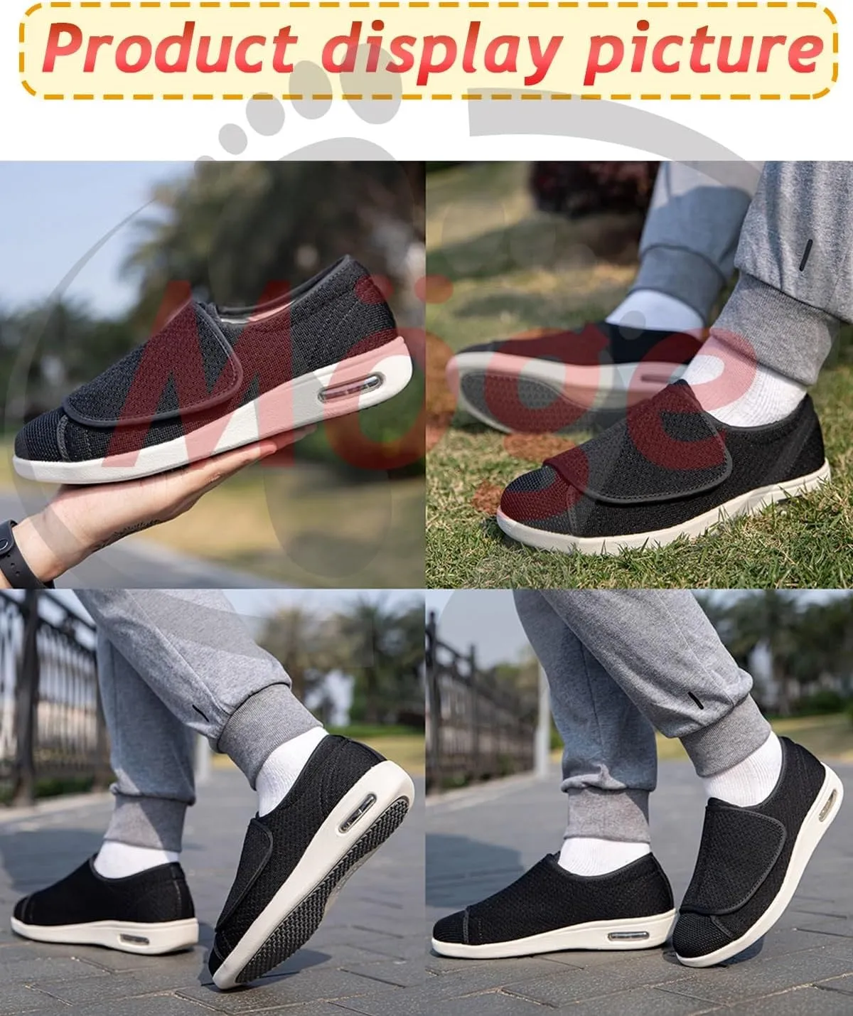 Extra Wide Width Shoes Men Slippers Orthopedic Trainers Mens Orthopedic Trainers Mens Slip On Wide Fit Memory Foam Casual Walking Gym Sports Trainers Shoes