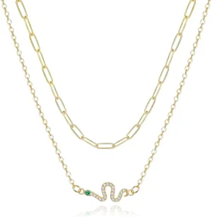 FANZE 14k Gold Layered Necklaces for Women, Necklaces Adjustable, Gold Necklaces Layered Necklace for Women