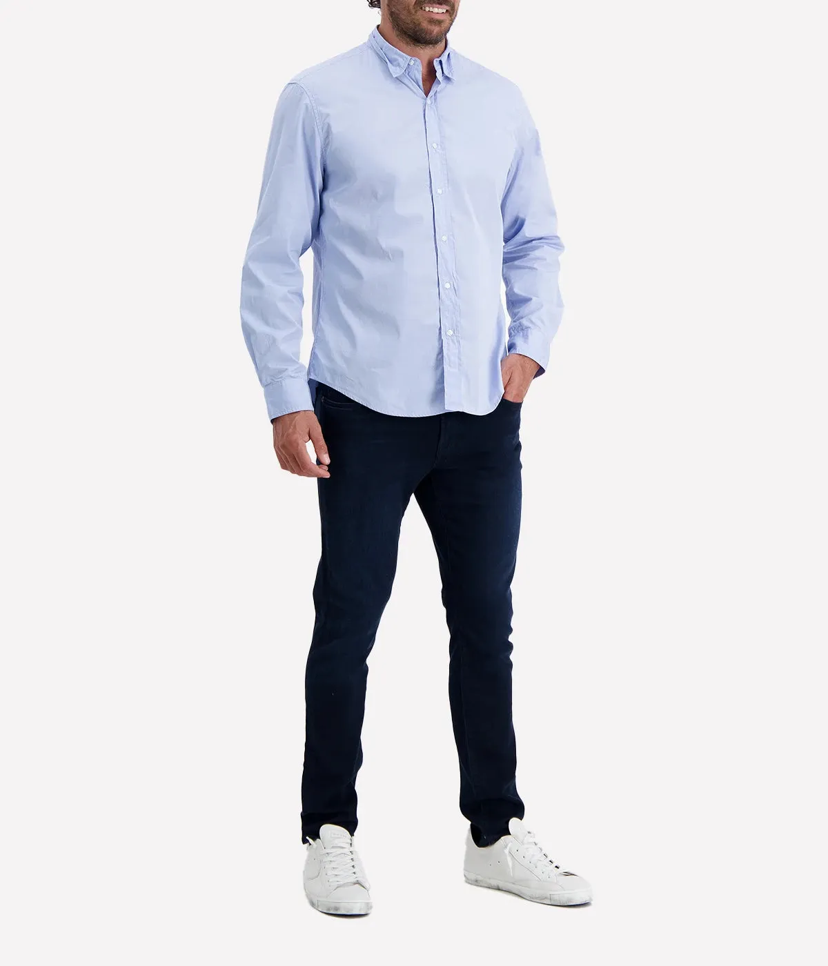 Finbar Woven Button Up Shirt in Window Pane